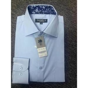 NEW DANIEL K men's long sleeves dress shirt in light blue